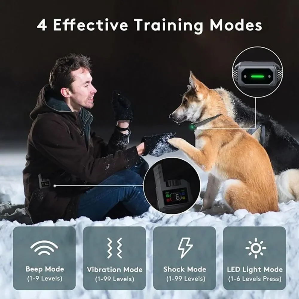 Dog Shock Collar Remote Control Training Collar Large Medium Dogs New 1034FT
